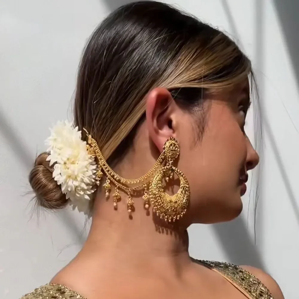SOKORA JEWELS Jasmine Flowers Hair Scrunchie